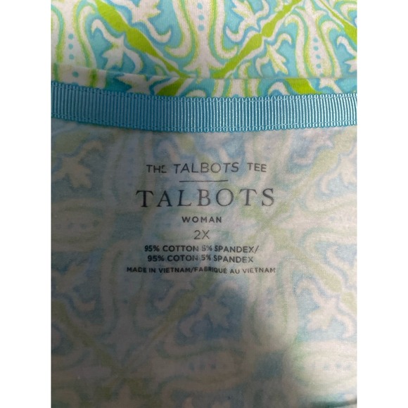 Talbots Plus Size Short Sleeve Shirt Top Sz 2X - Picture 6 of 6